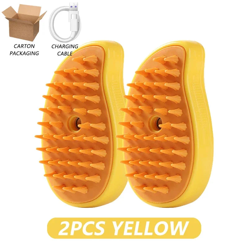 3-In-1 Steamy Brush for Pet Cat Dog Grooming Accessories Electric Brushes for Hair Cleaning Massage Comb Cat Dog Stuff Supplies